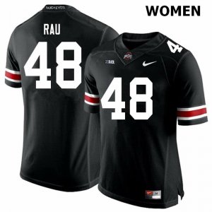 Women's Ohio State Buckeyes #48 Corey Rau Black Nike NCAA College Football Jersey For Sale KDK5044VD